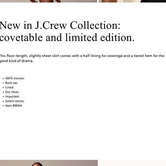 JCREW COLLECTION FULL LENGTH TIERED SKIRT IN CHIFFON SZ 0 NWT - Picture 9 of 10